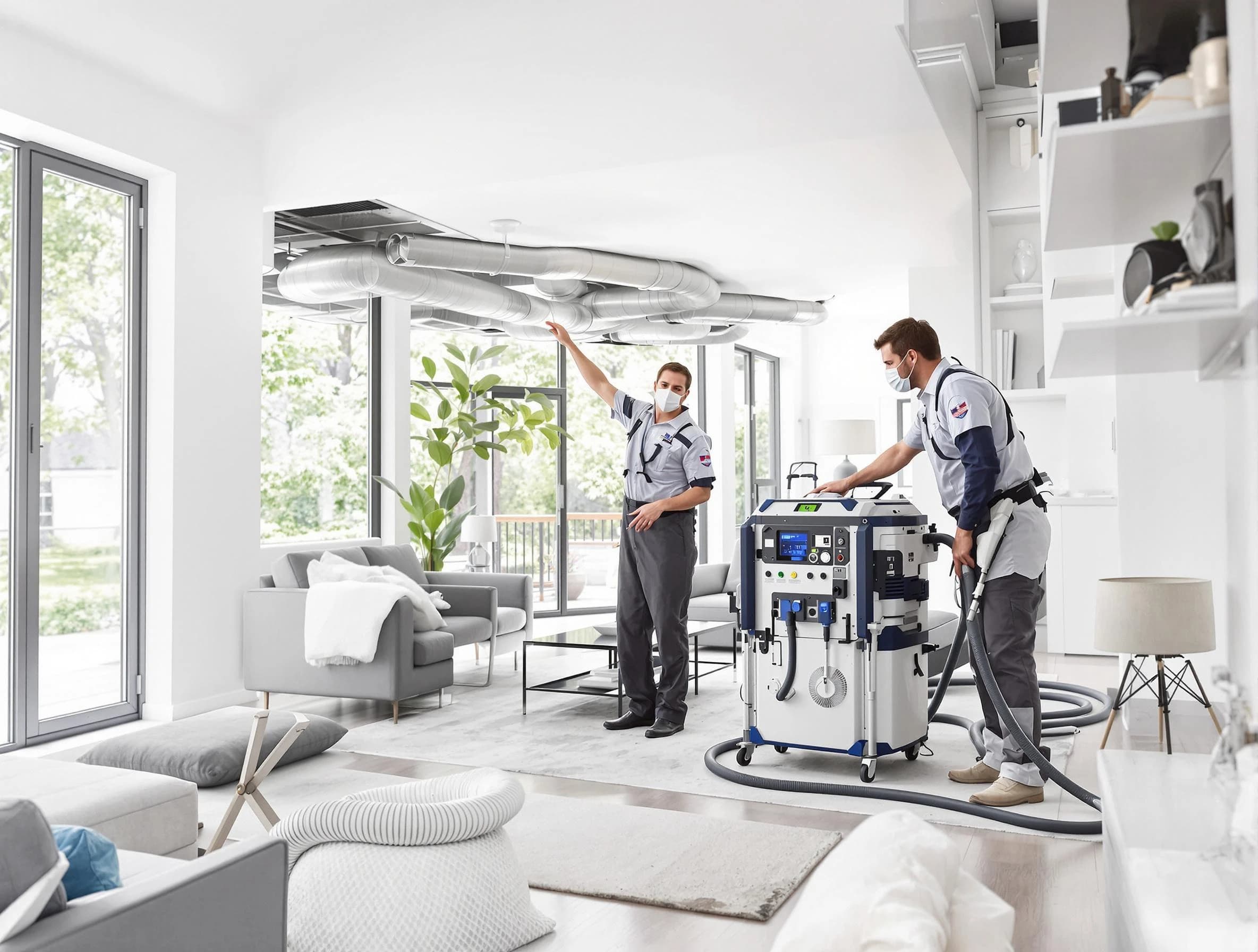 Peabody Air Duct Cleaning professional conducting pure air duct cleaning with state-of-the-art equipment in Peabody