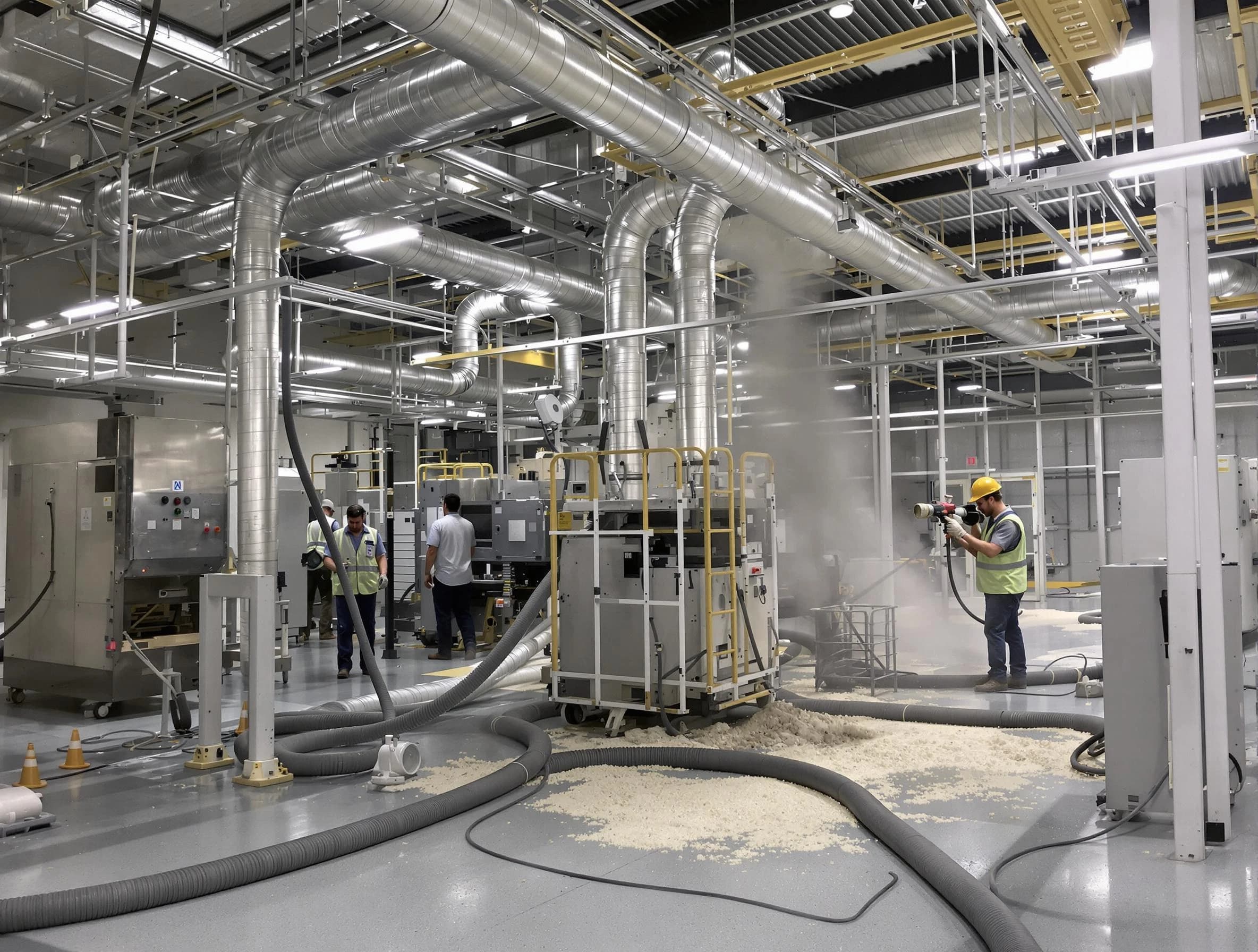 Heavy-duty industrial duct cleaning by Peabody Air Duct Cleaning in Peabody