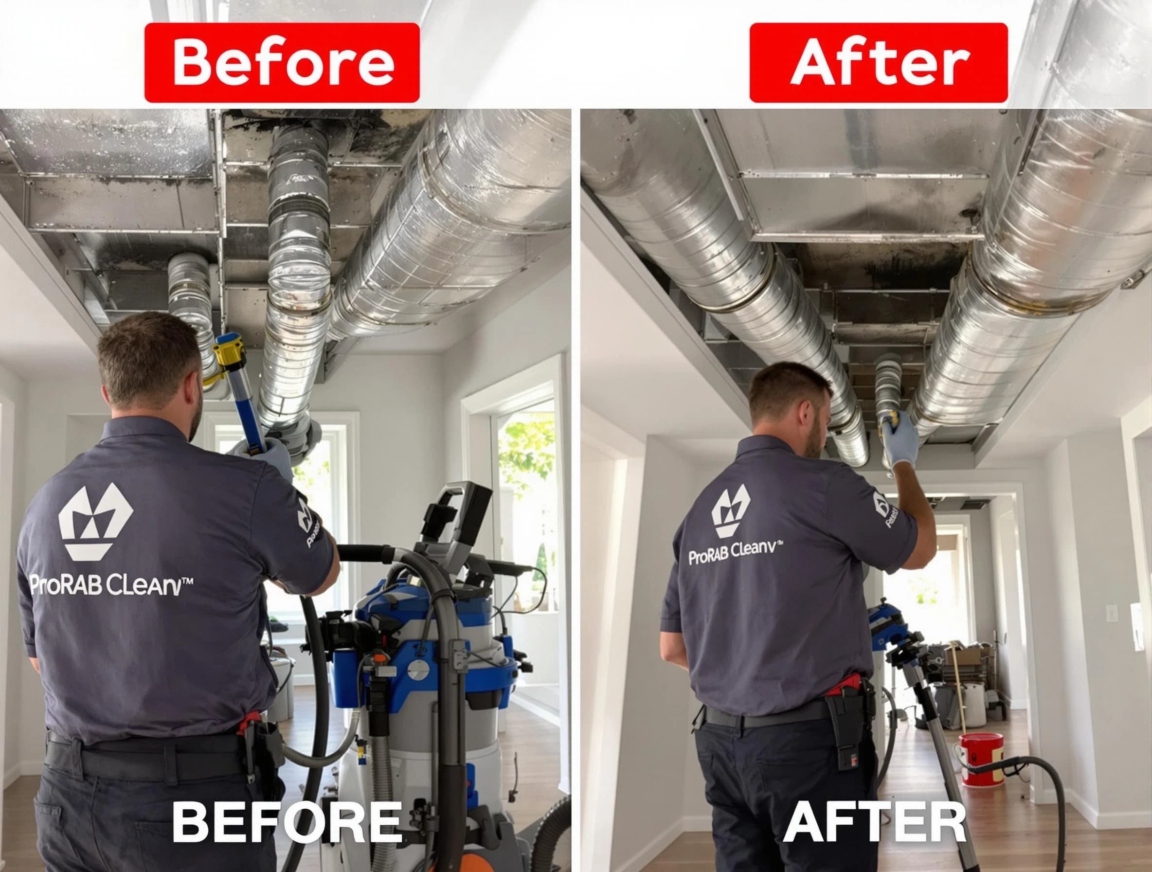 Peabody Air Duct Cleaning expert performing thorough residential duct cleaning in a Peabody home
