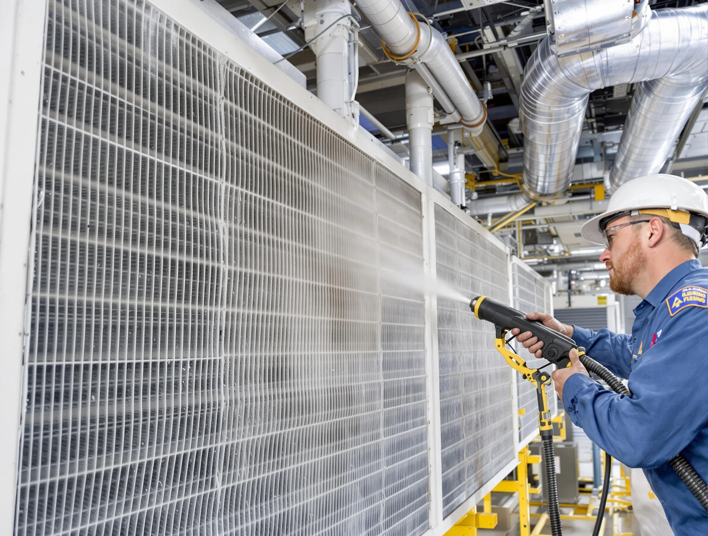 Professional commercial coil cleaning by Peabody Air Duct Cleaning in Peabody