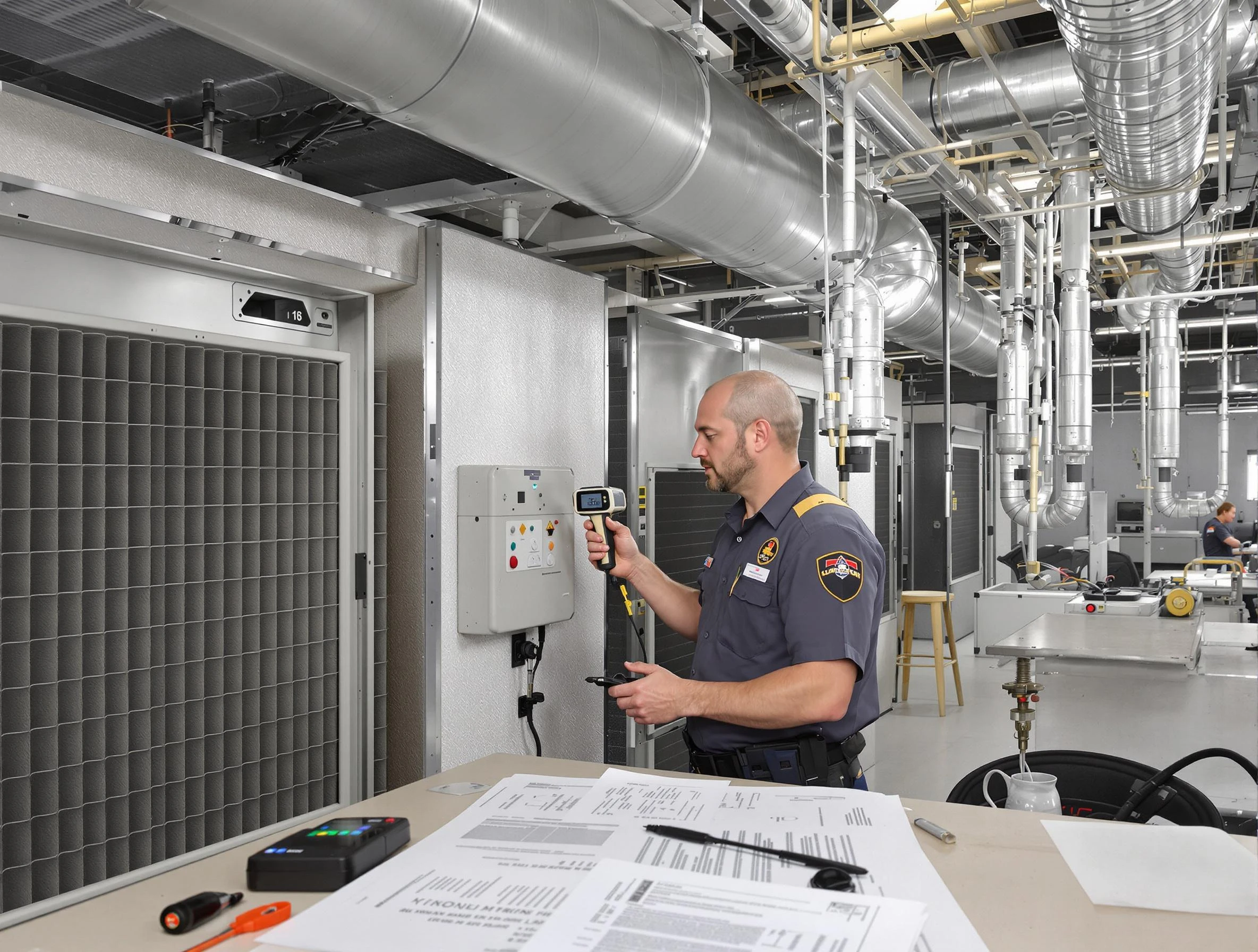 Professional filter system inspection by Peabody Air Duct Cleaning in Peabody